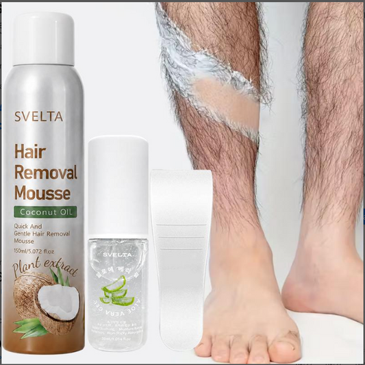 SVELTA Made in Korea Hair Removal Cream Mousse Kit for Men & Women